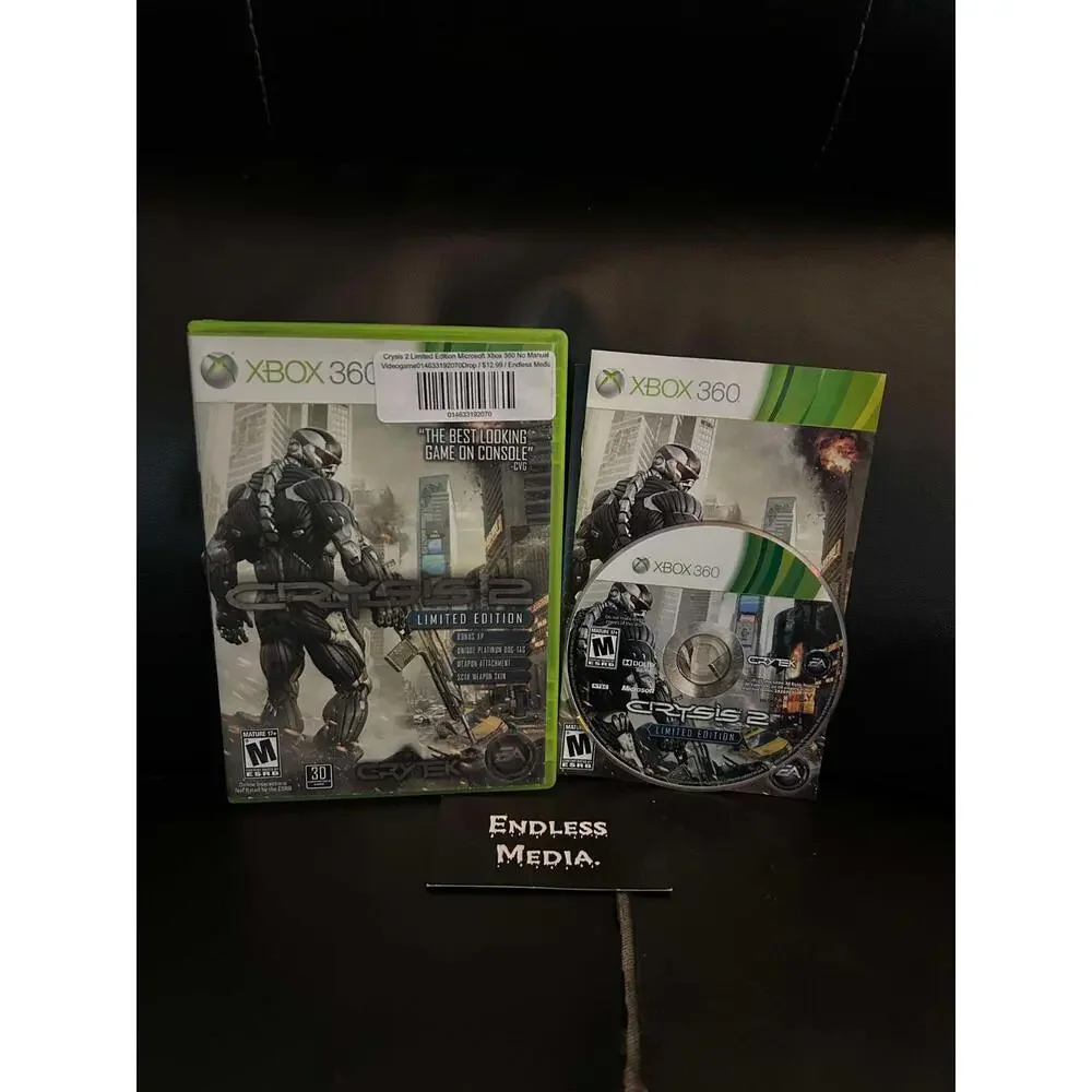 Crysis 2 [Limited Edition] Microsoft Xbox 360 CIB Video Game
